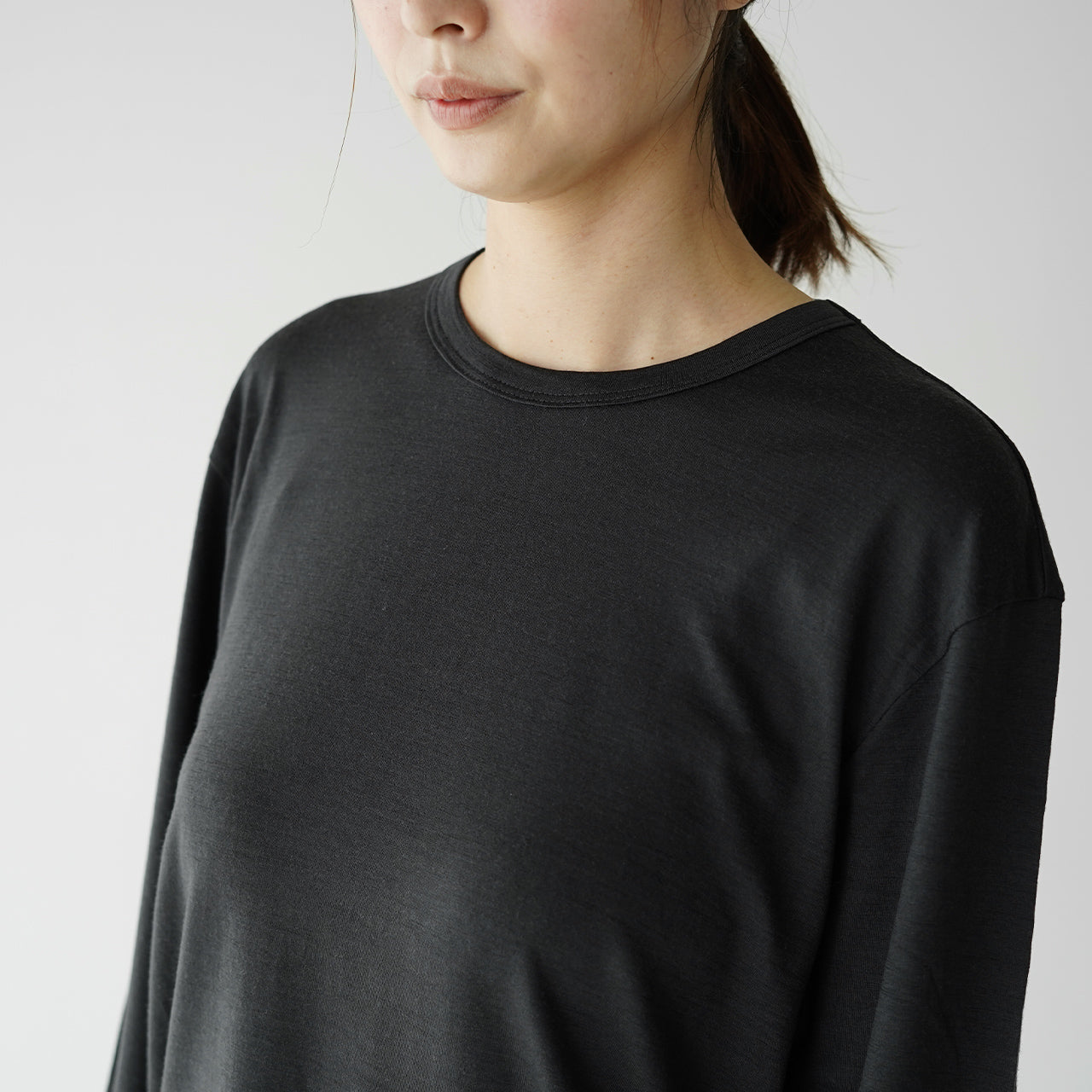 ウール ロング スリーブ Tシャツ wool long sleeve T-shirt ウォッシャブル MK22009