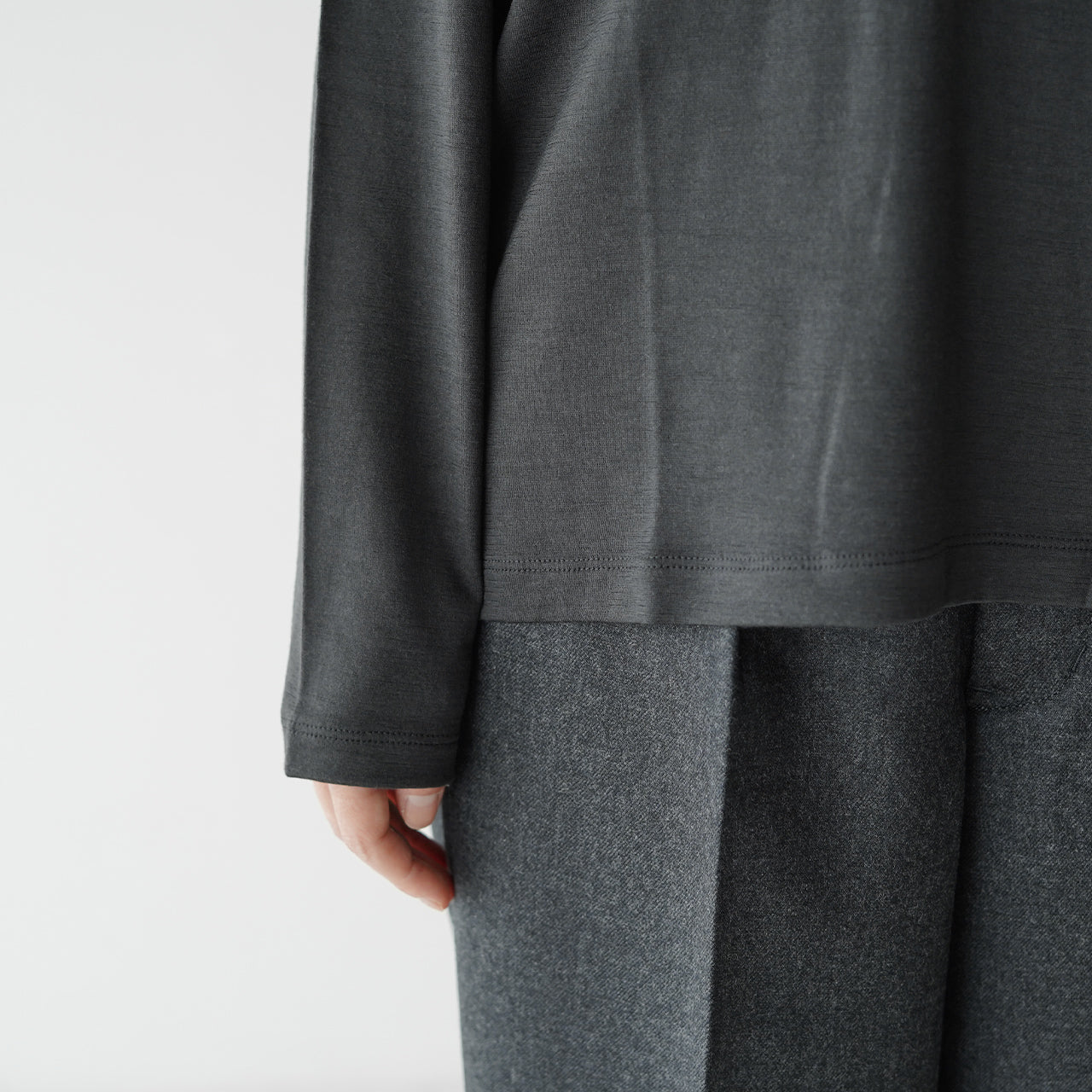 ウール ロング スリーブ Tシャツ wool long sleeve T-shirt ウォッシャブル MK22009