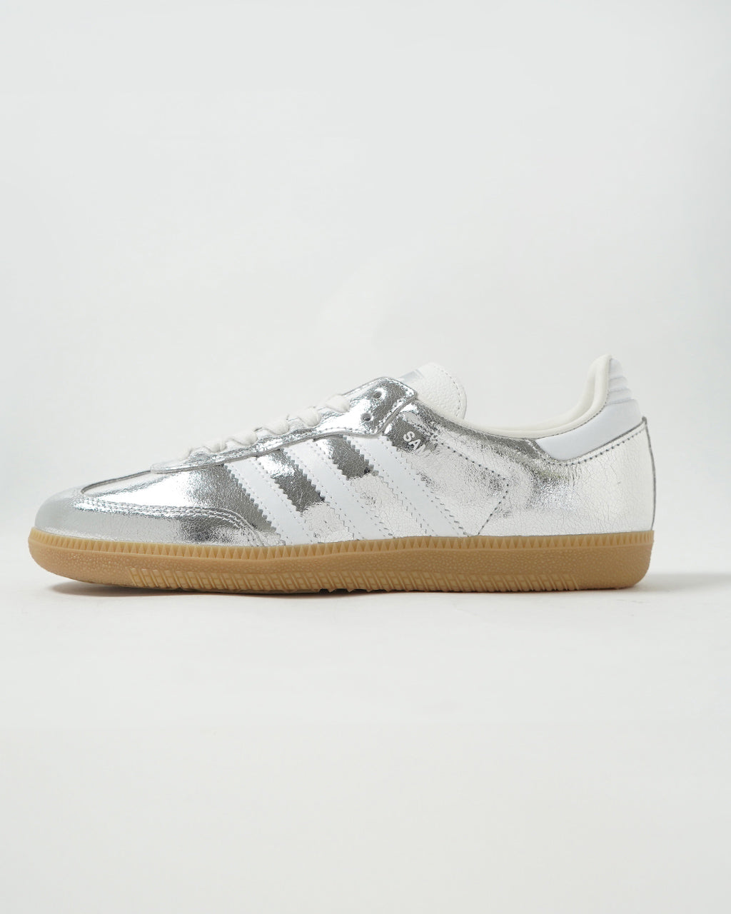 【SALE!20%OFF】Samba OG W スニーカー サンバ OG W ローカット レースアップ シューズ 靴 シルバー メタリック レザー JR0035 NRY20