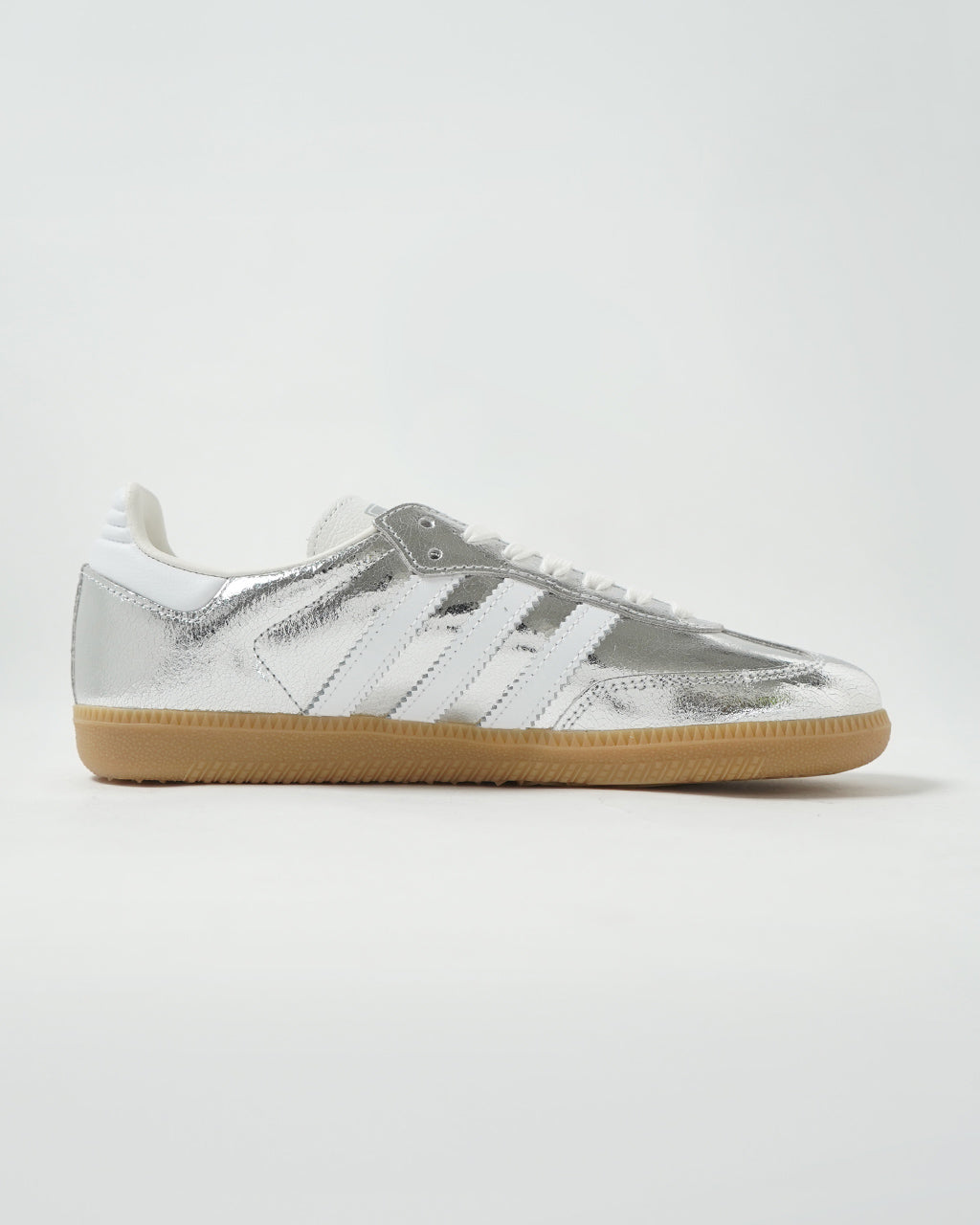 【SALE!20%OFF】Samba OG W スニーカー サンバ OG W ローカット レースアップ シューズ 靴 シルバー メタリック レザー JR0035 NRY20