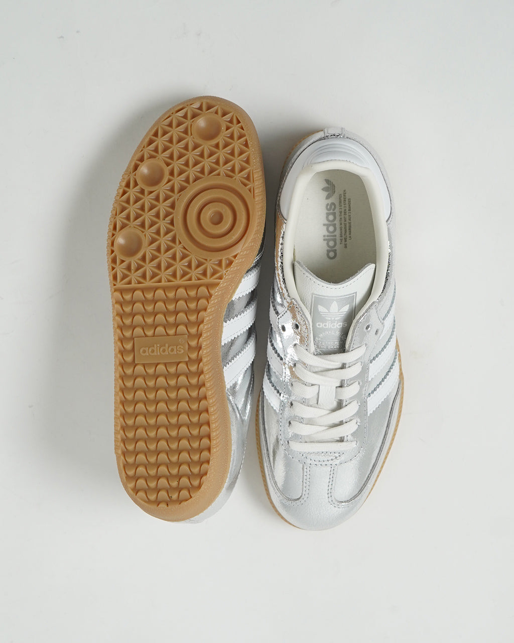 【SALE!20%OFF】Samba OG W スニーカー サンバ OG W ローカット レースアップ シューズ 靴 シルバー メタリック レザー JR0035 NRY20