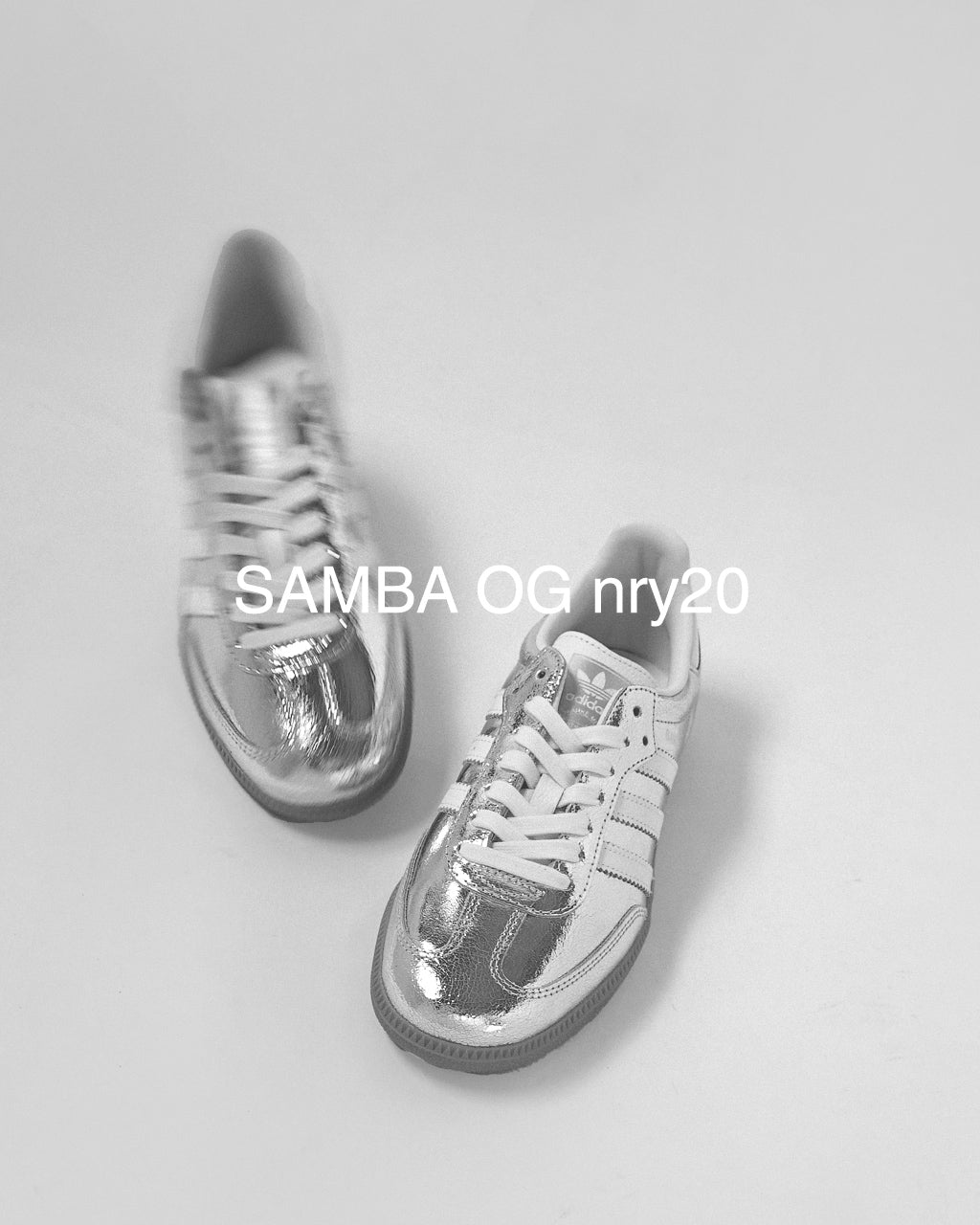 【SALE!20%OFF】Samba OG W スニーカー サンバ OG W ローカット レースアップ シューズ 靴 シルバー メタリック レザー JR0035 NRY20