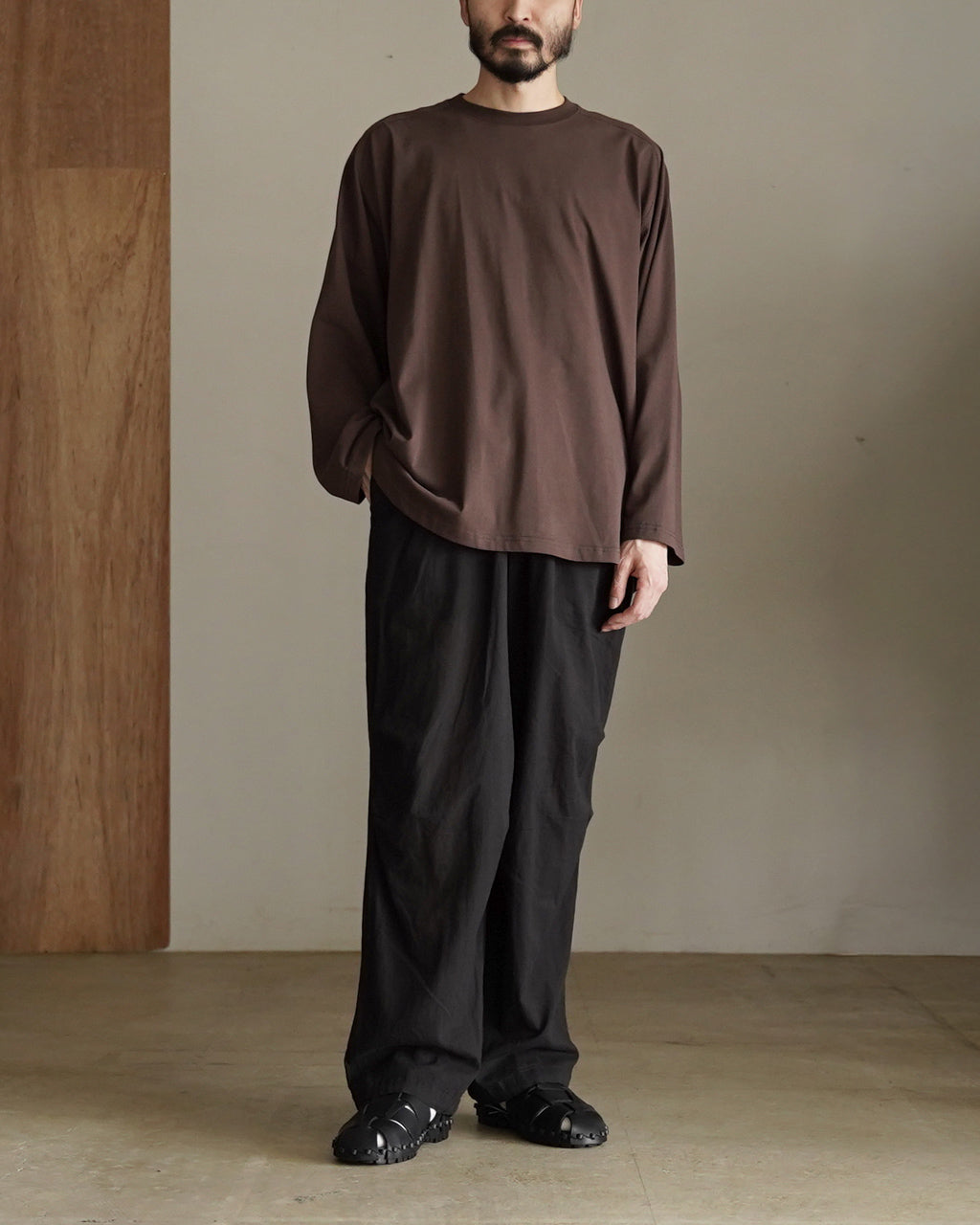 26/ ROUND MIDDLE SLEEVE TEE SHIRTS ALV-00167