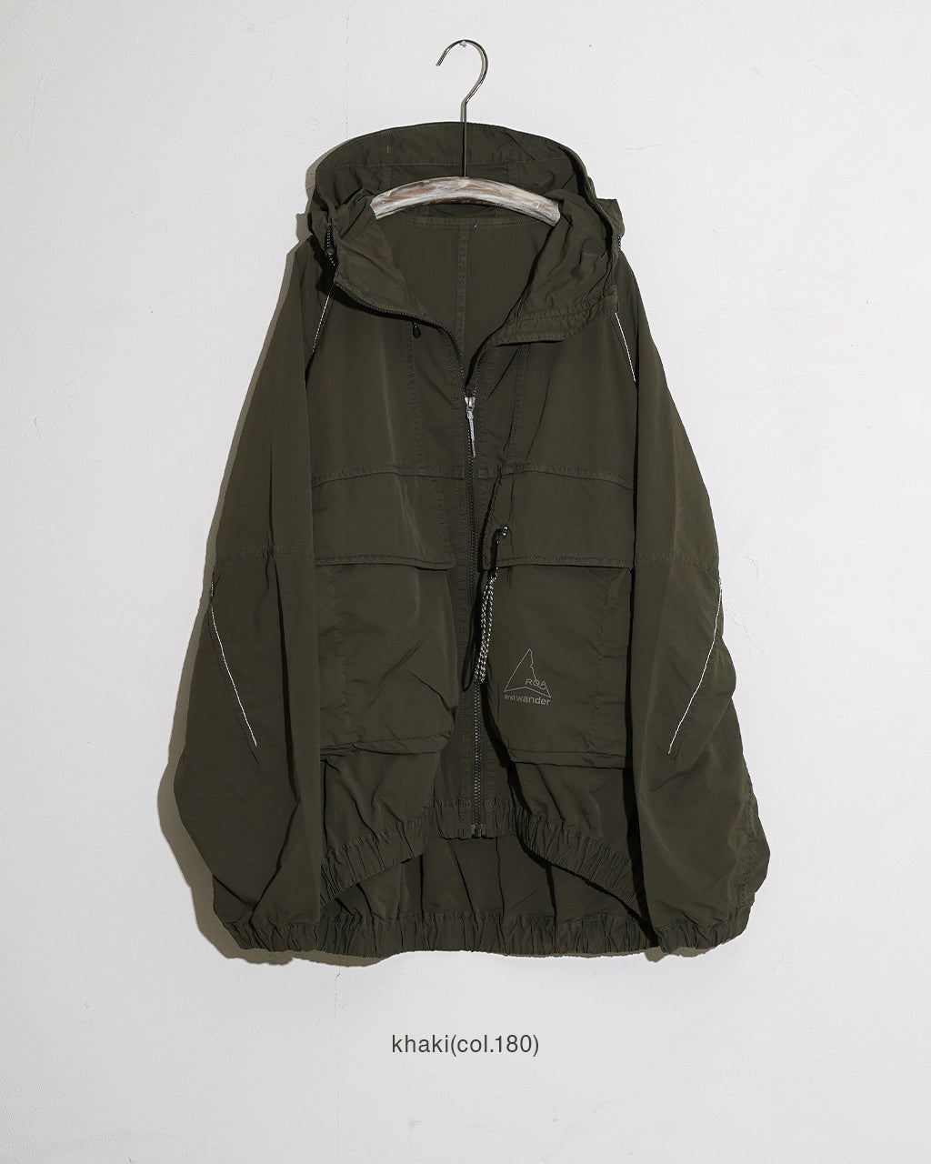 ROA × and wander garment dye nylon hooded jacket 5745221536