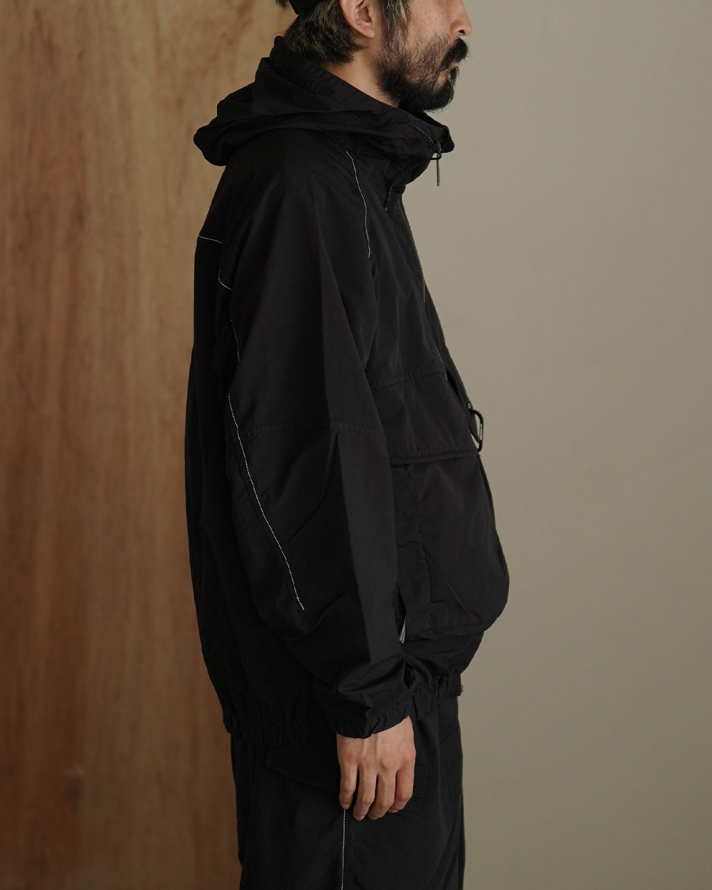 ROA × and wander garment dye nylon hooded jacket 5745221536