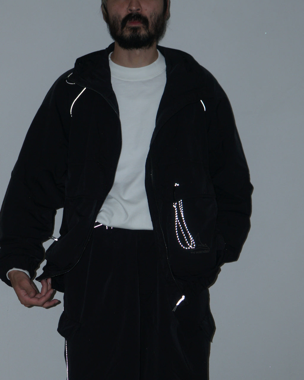 ROA × and wander garment dye nylon hooded jacket 5745221536