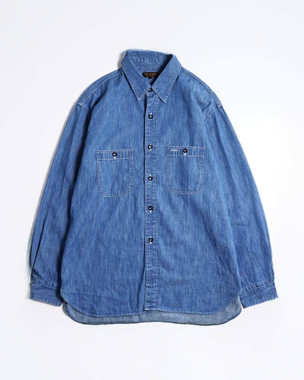 \GW限定!クーポン10%OFF/A VONTADE アボンタージ デニムワークシャツ トップス Denim Work Shirts VTD-0385-SH ヴィンテージデザイン エルボーパッチ【送料無料】