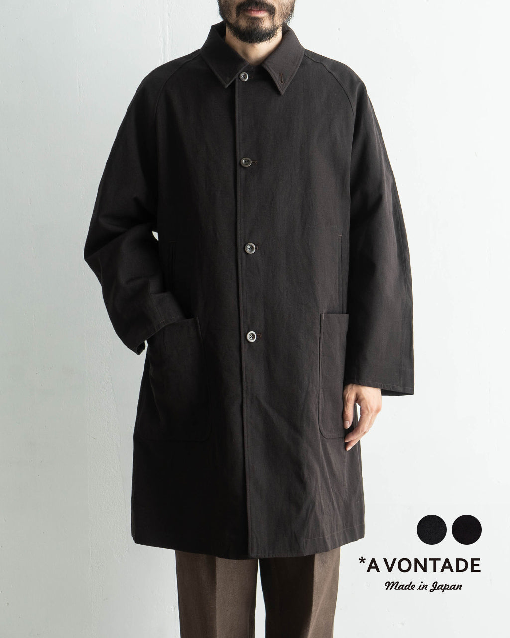 最大20％OFFクーポン／A VONTADE アボンタージ ラグラン ロングコート Single Laxman Coat Ver.2 ブリ