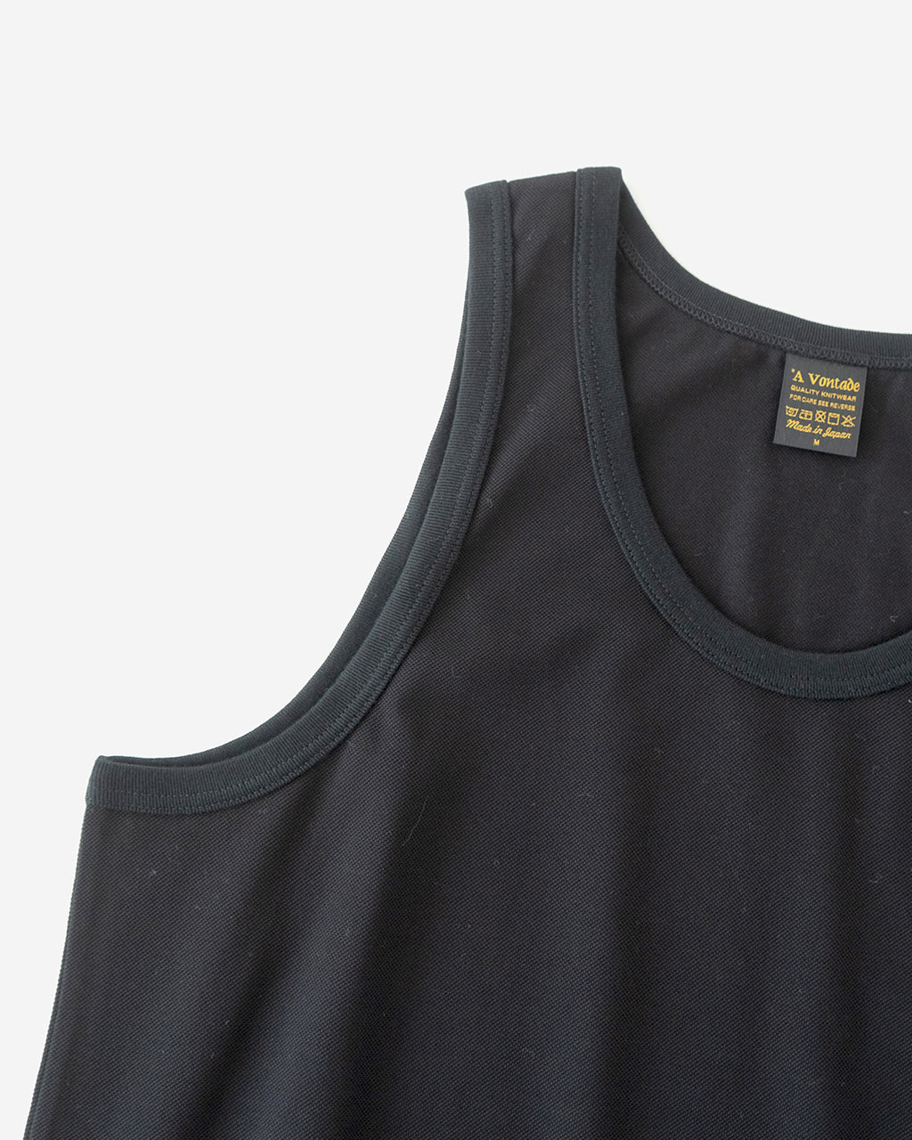 A VONTADE アボンタージ ピケ タンクトップ Pique Tank Top カットソー ノースリーブ クルーネック レイヤード インナー VTD-0592-CS【クーポン対象外】