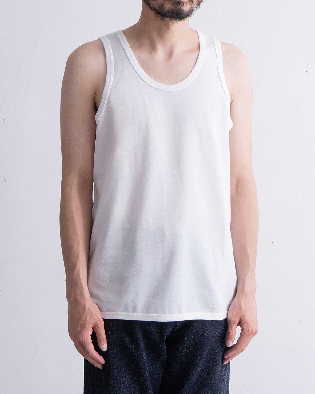 A VONTADE アボンタージ ピケ タンクトップ Pique Tank Top カットソー ノースリーブ クルーネック レイヤード インナー VTD-0592-CS【クーポン対象外】