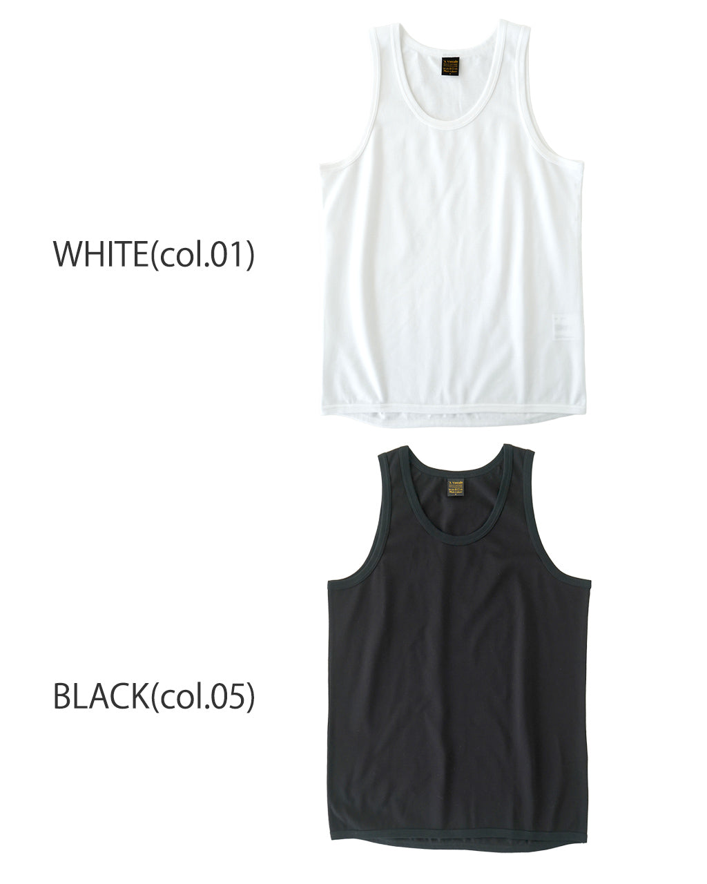 A VONTADE アボンタージ ピケ タンクトップ Pique Tank Top カットソー ノースリーブ クルーネック レイヤード インナー VTD-0592-CS【クーポン対象外】
