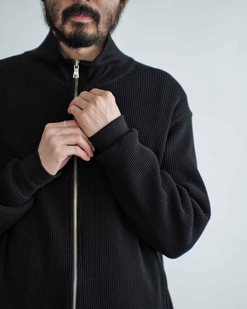 Big Waffle Drivers Zip Cardigan VTD-0602-CS