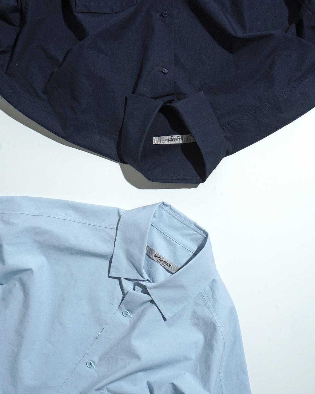 Basisbroek バージスブルック コットン リネン シャツ タイプライター ヴァーケン -ソリッド- VAKEN -SOLID- レギュラーカラー 長袖 25110J1【送料無料】