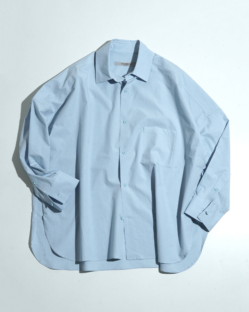 Basisbroek バージスブルック コットン リネン シャツ タイプライター ヴァーケン -ソリッド- VAKEN -SOLID- レギュラーカラー 長袖 25110J1【送料無料】