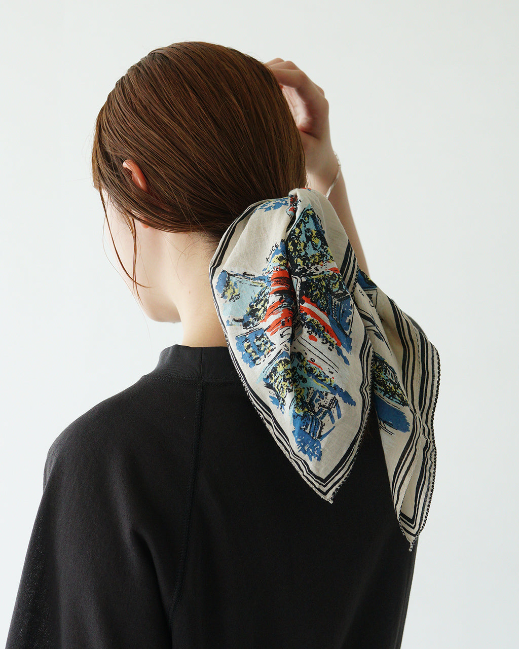 バンダナ bandana ハンカチ ビンテージ風 マッププリント インド綿 プレゼント ヴィンテージ風 スカーフ BBB1312【メール便可】