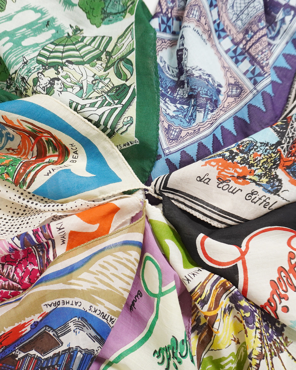 バンダナ bandana ハンカチ ビンテージ風 マッププリント インド綿 プレゼント ヴィンテージ風 スカーフ BBB1312【メール便可】
