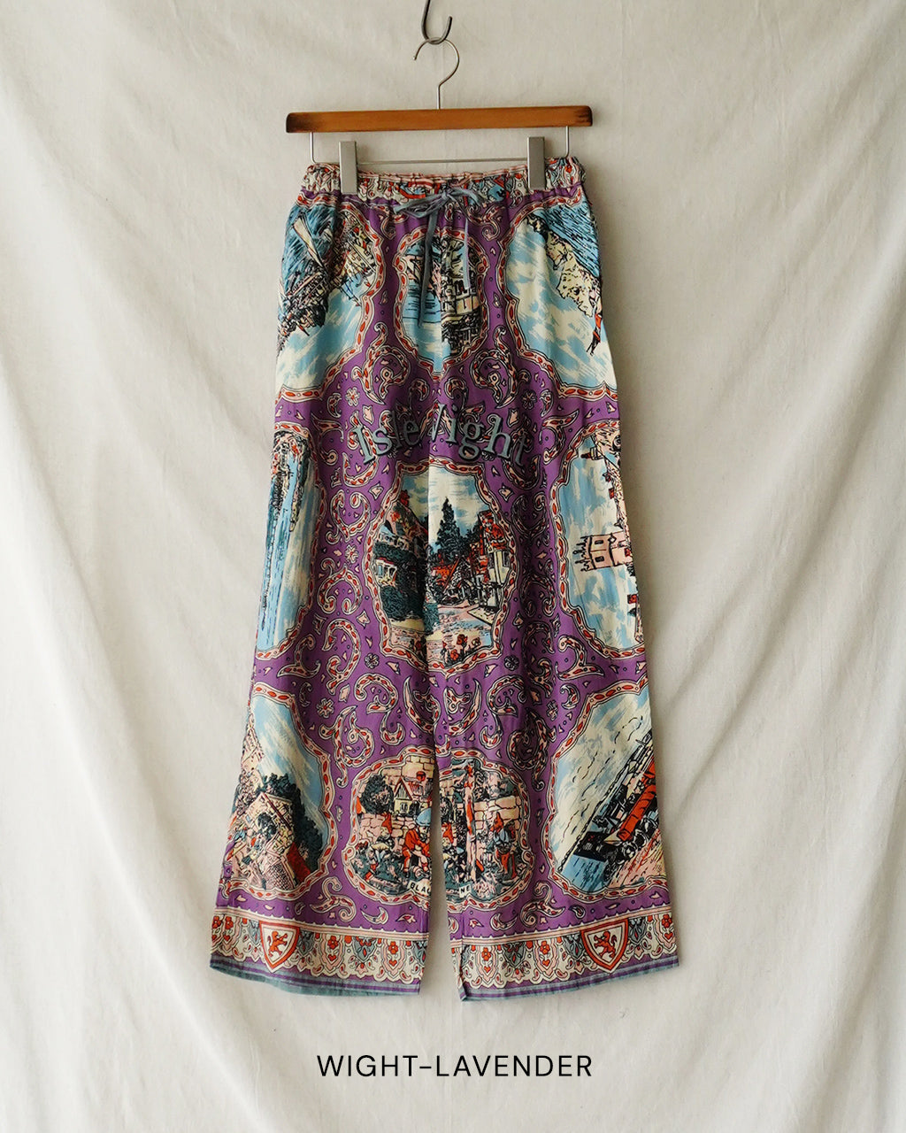 BINDU ビンドゥー マッププリント コットンボイル イージーパンツ|Crouka(クローカ)