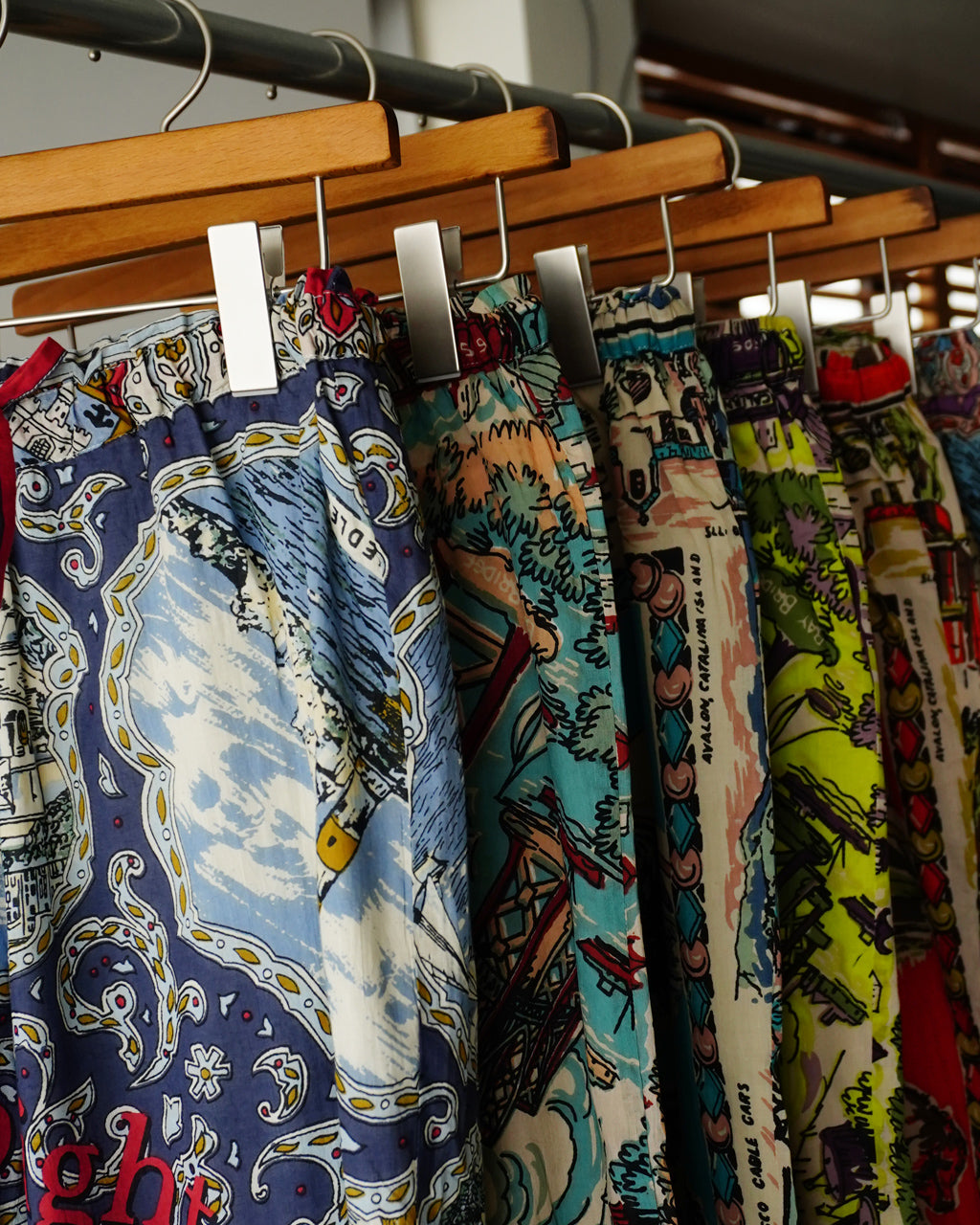 BINDU ビンドゥー マッププリント コットンボイル イージーパンツ|Crouka(クローカ)