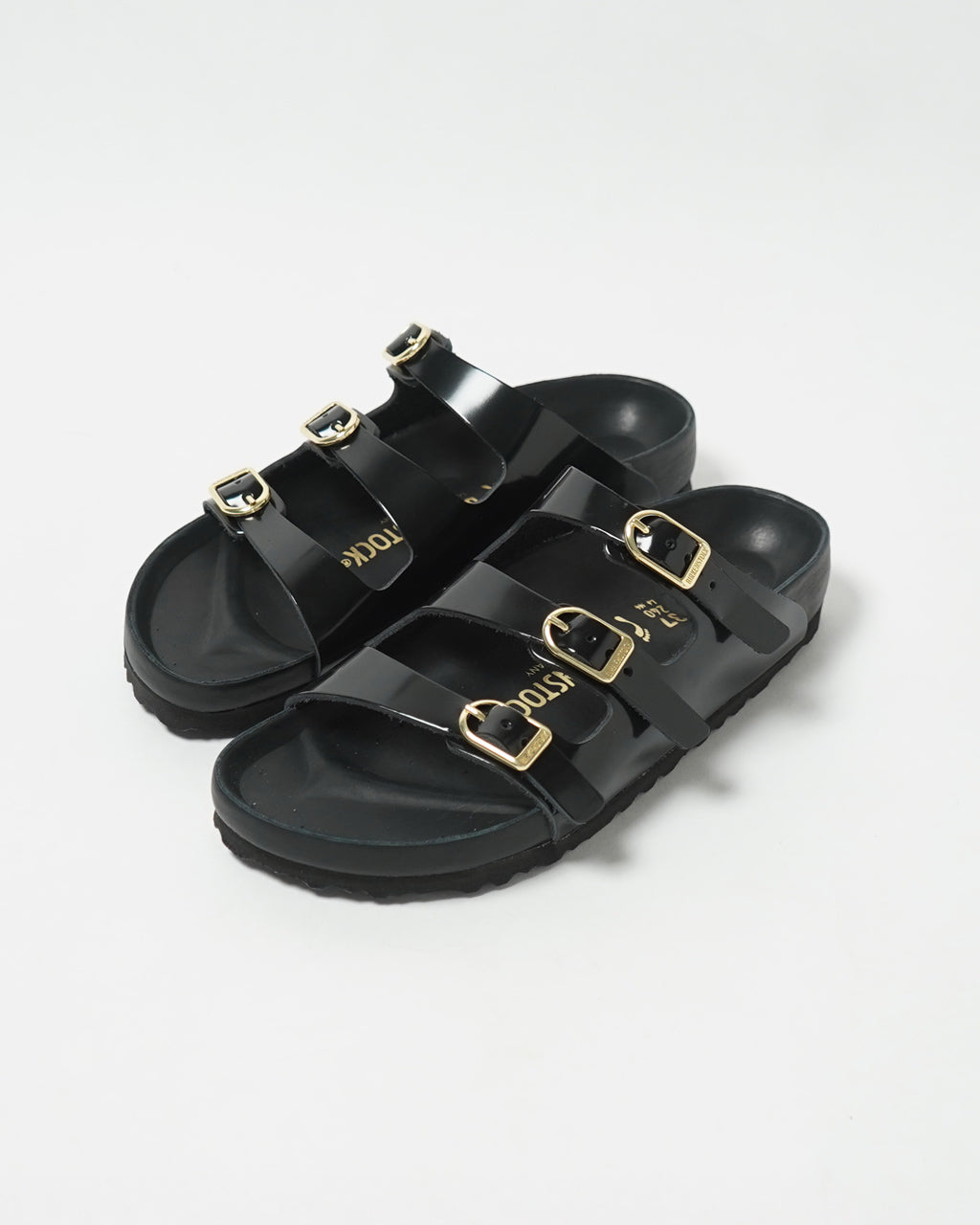 【SALE!20%OFF】Florida 細ベルトサンダル フロリダ コンフォート フラット スライド ストラップ スムースレザー パテント 1029355 1029385