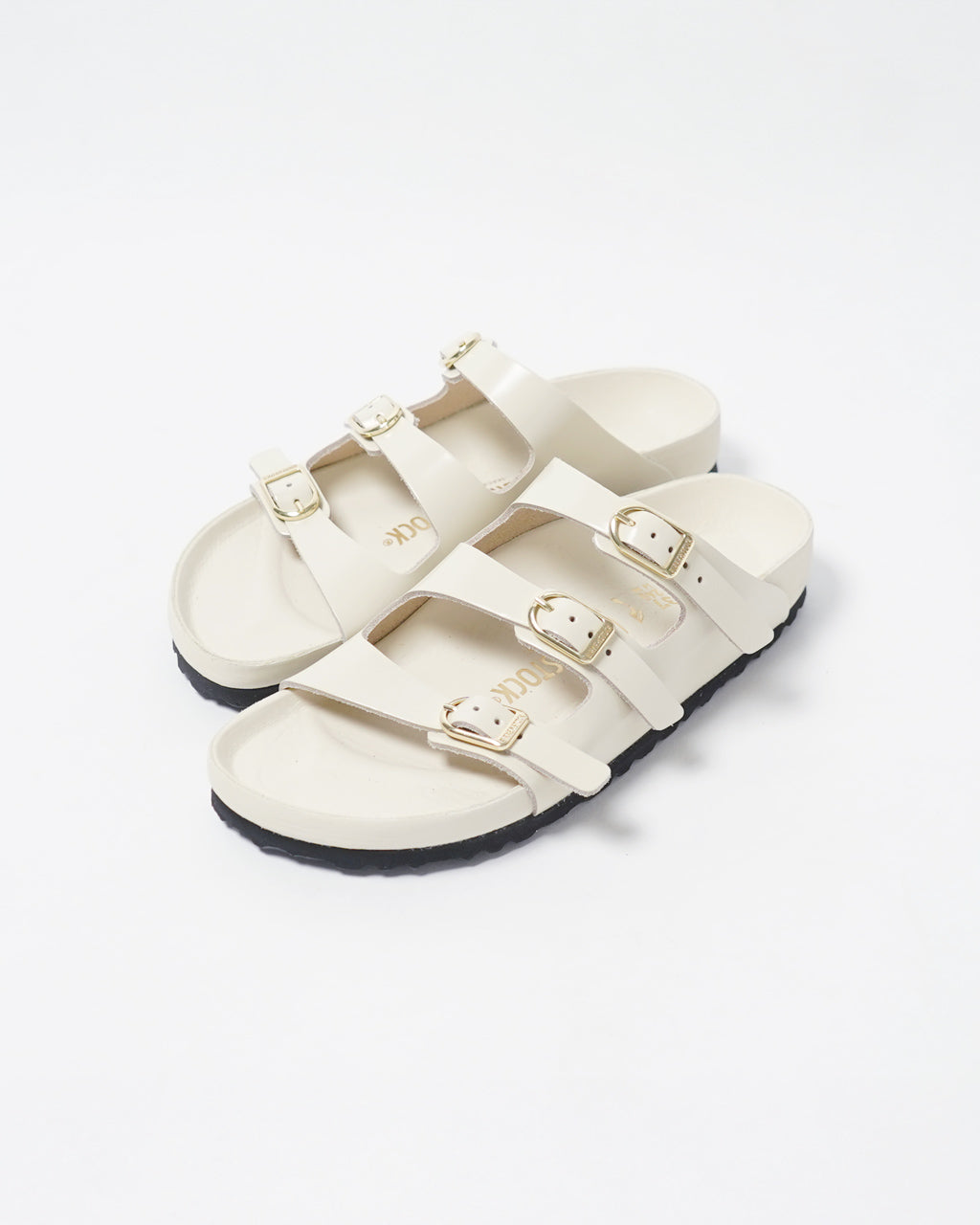 【SALE!20%OFF】Florida 細ベルトサンダル フロリダ コンフォート フラット スライド ストラップ スムースレザー パテント 1029355 1029385