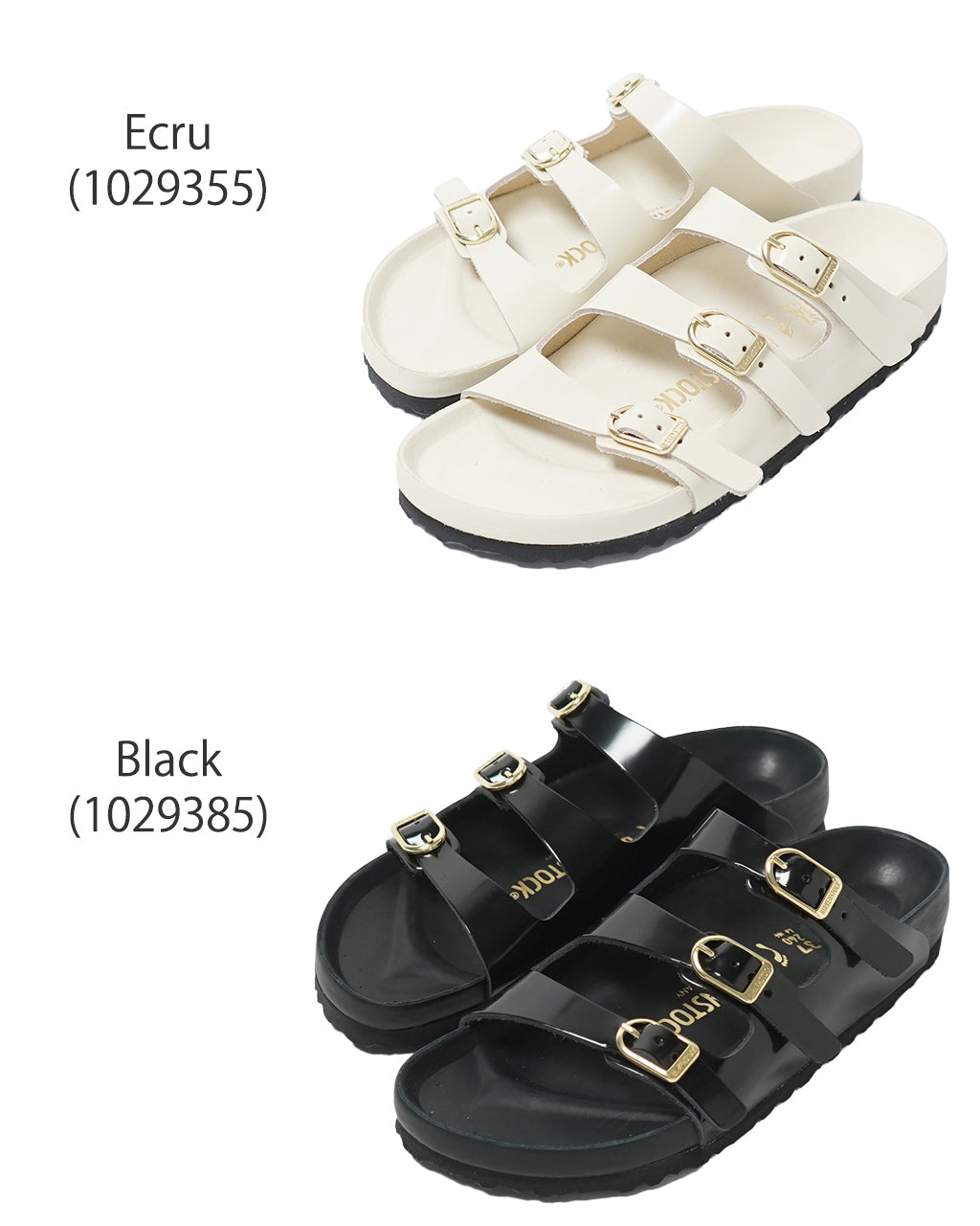 【SALE!20%OFF】Florida 細ベルトサンダル フロリダ コンフォート フラット スライド ストラップ スムースレザー パテント 1029355 1029385