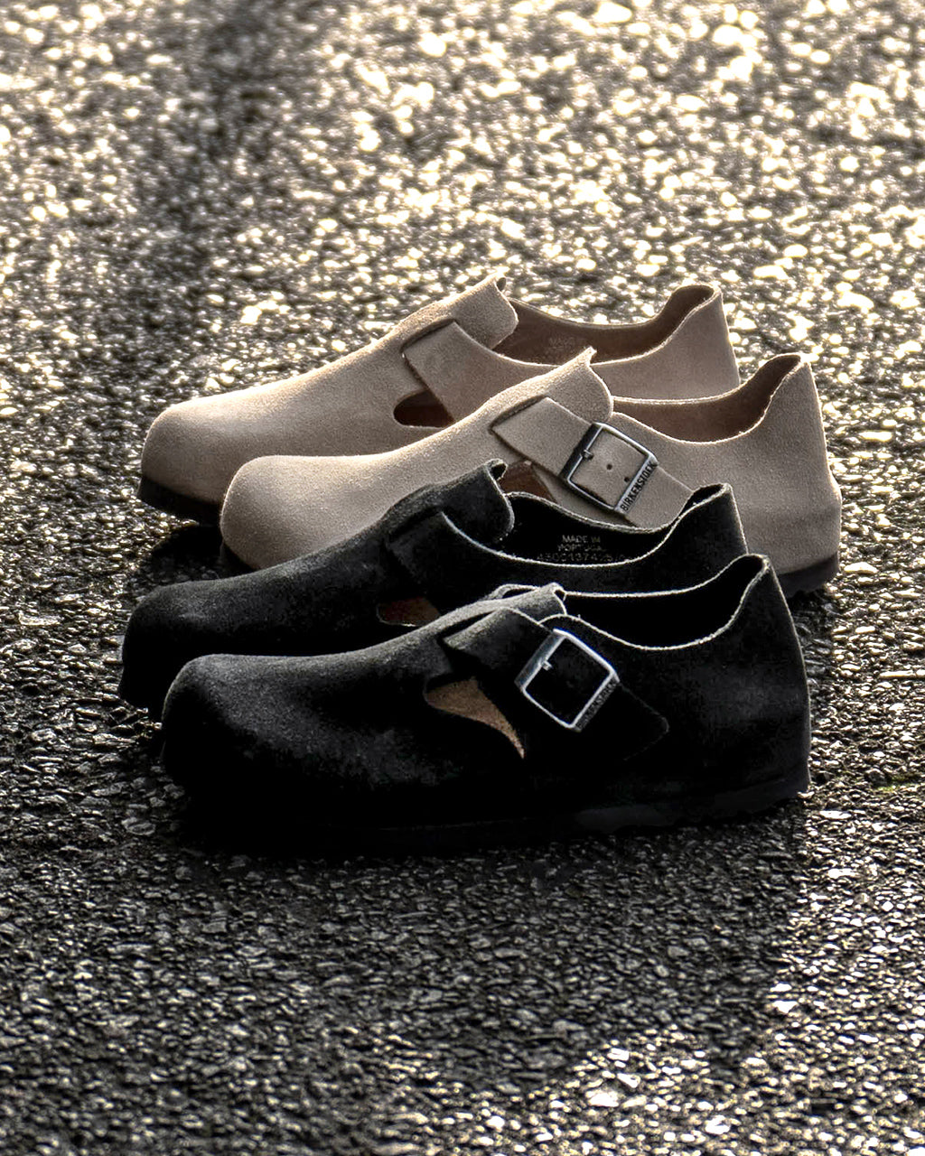 BIRKENSTOCK ロンドン London クロッグ ベロアレザー スエードレザー 