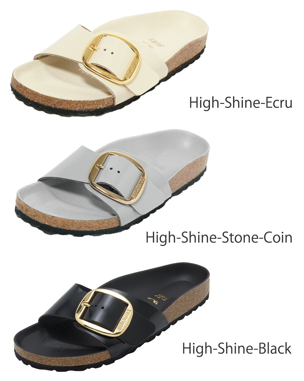 マドリッド ビッグバックル ハイシャイン Madrid Big Buckle LENA サンダル ベルト 1022650 1025298 1029534