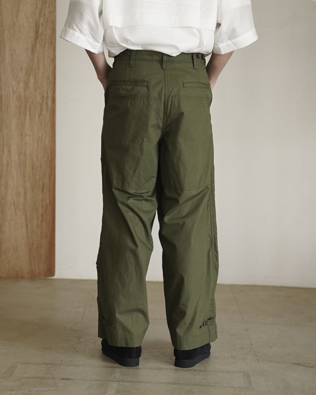 Cotton Poplin Double-knee Trousers bROOTS26S11