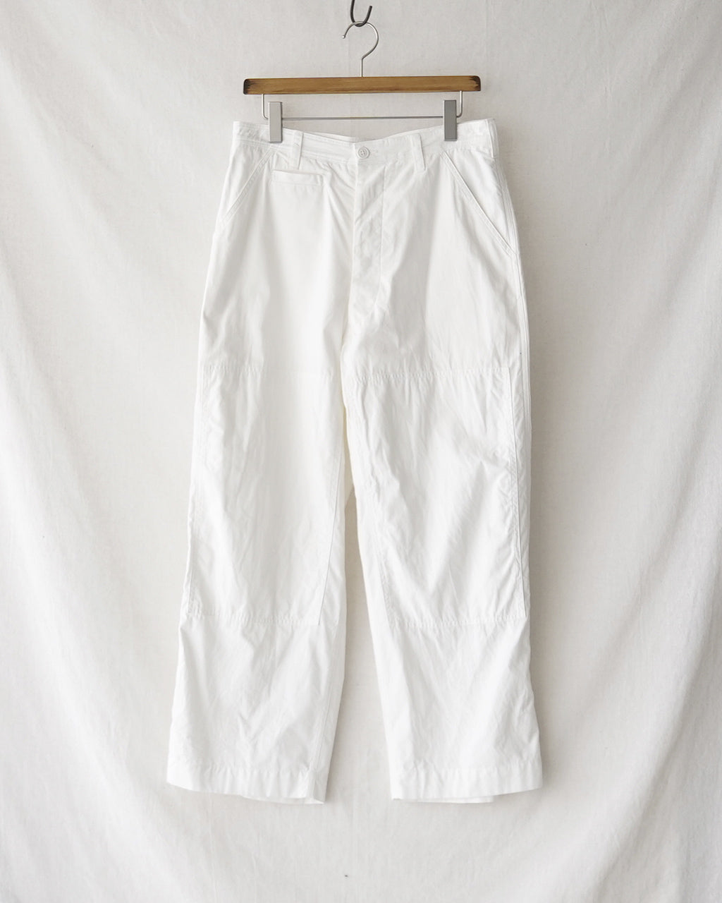 Cotton Poplin Double-knee Trousers bROOTS26S11