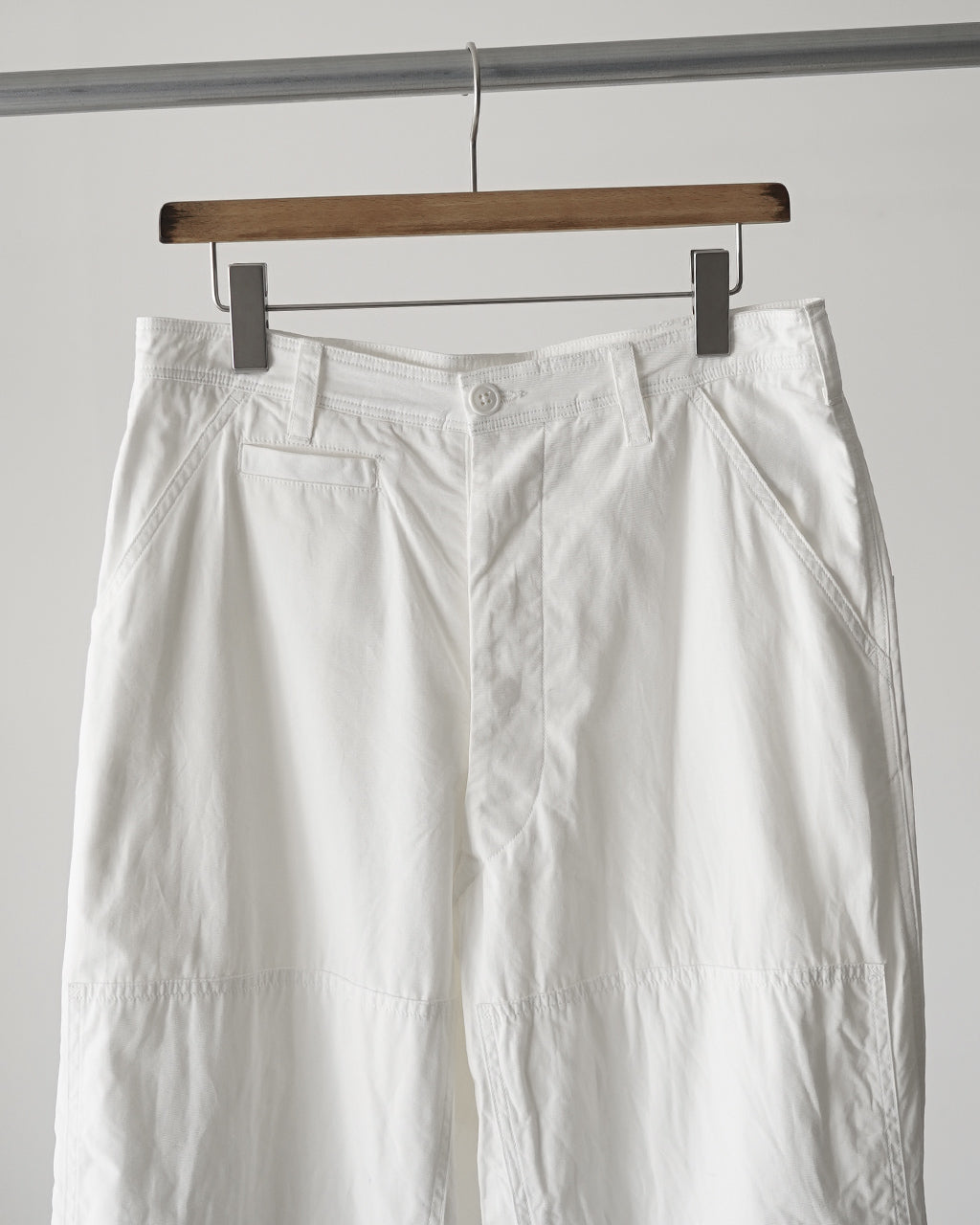 Cotton Poplin Double-knee Trousers bROOTS26S11