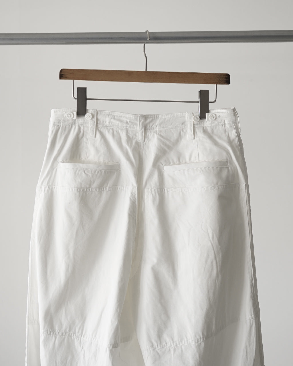 Cotton Poplin Double-knee Trousers bROOTS26S11