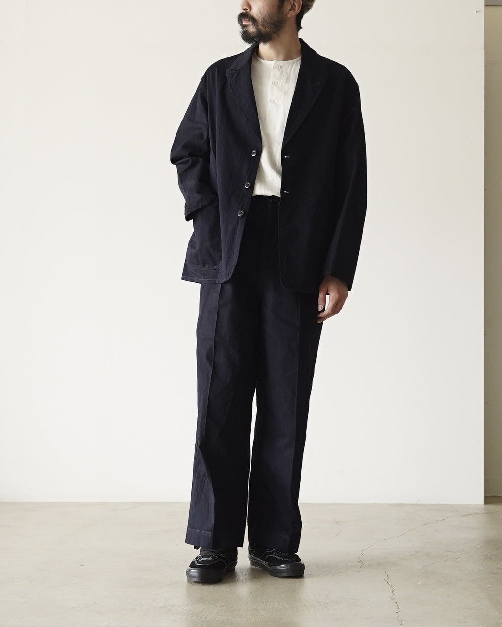 Light oz Denim Military Trousers bROOTS26S6