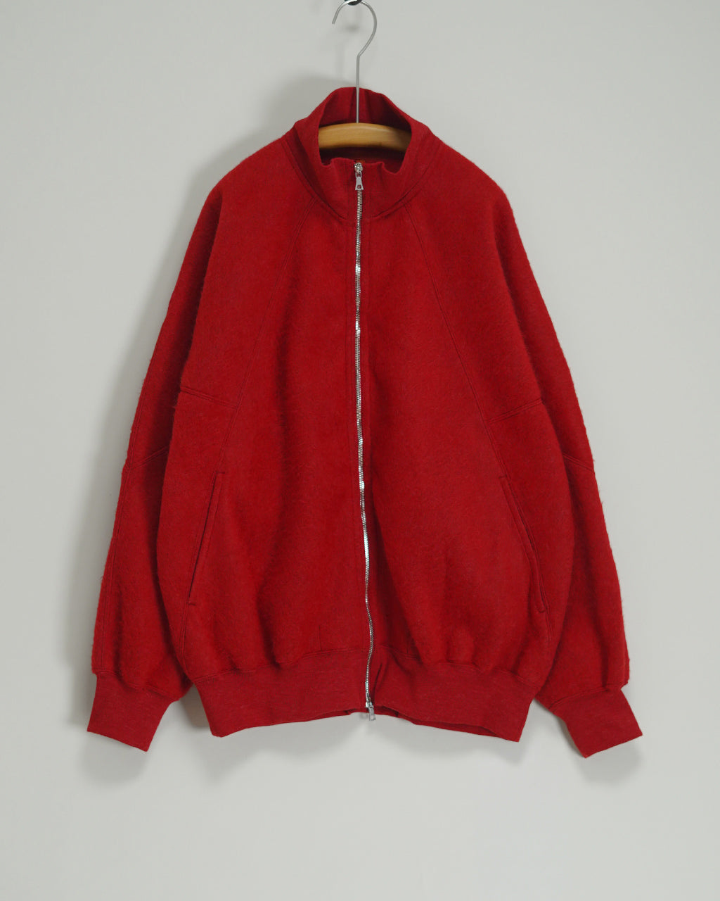 Pe/Alpaca Fleece Track Jacket BHS24F029F26PeAp