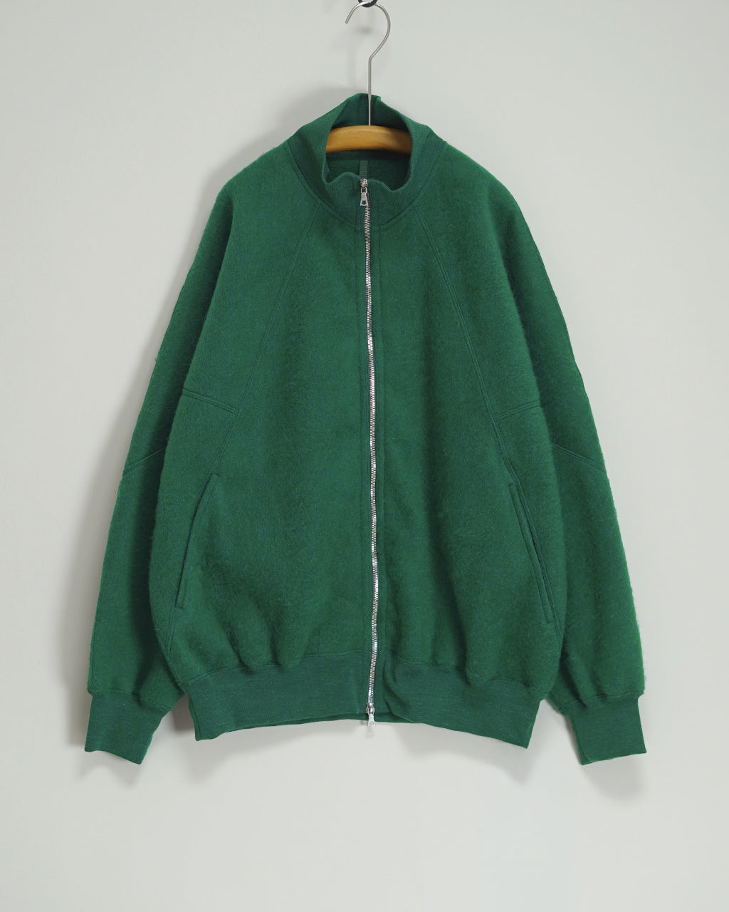 Pe/Alpaca Fleece Track Jacket BHS24F029F26PeAp