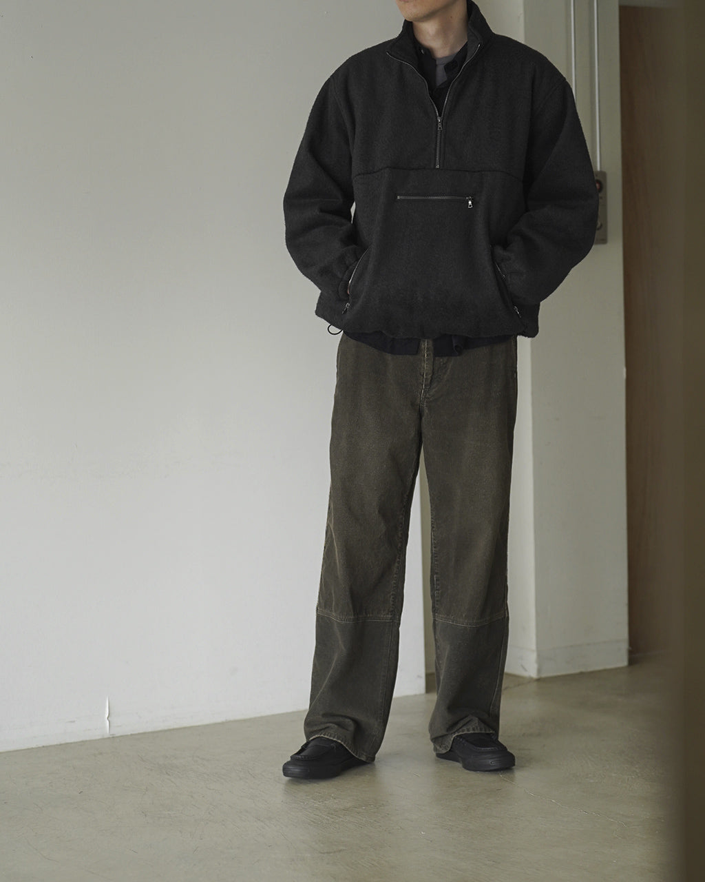 Pe/Silk Fleece Harf-zip P/O BHS26F032