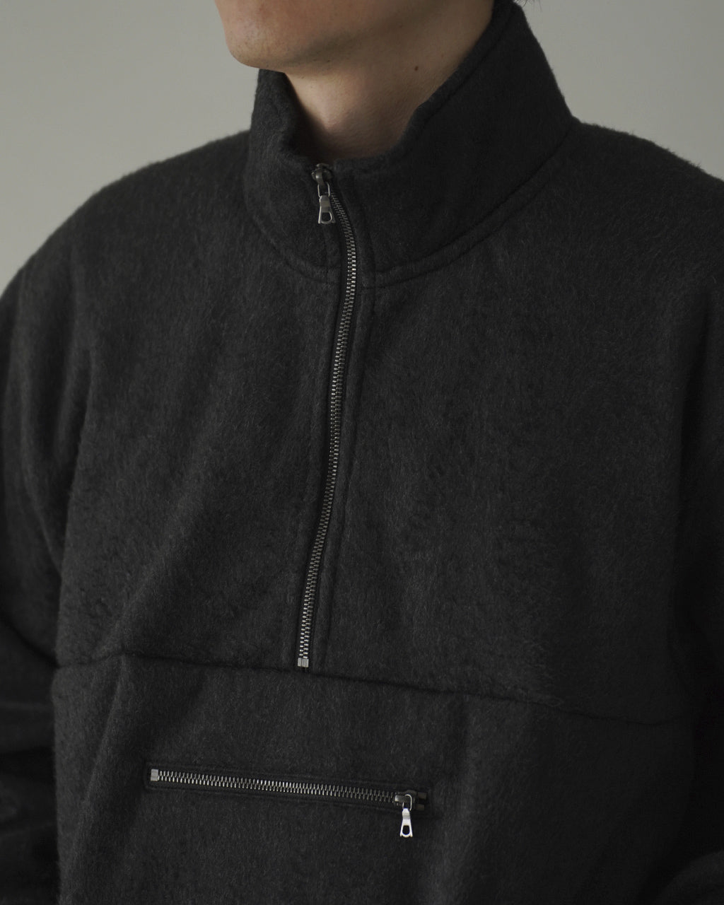 Pe/Silk Fleece Harf-zip P/O BHS26F032