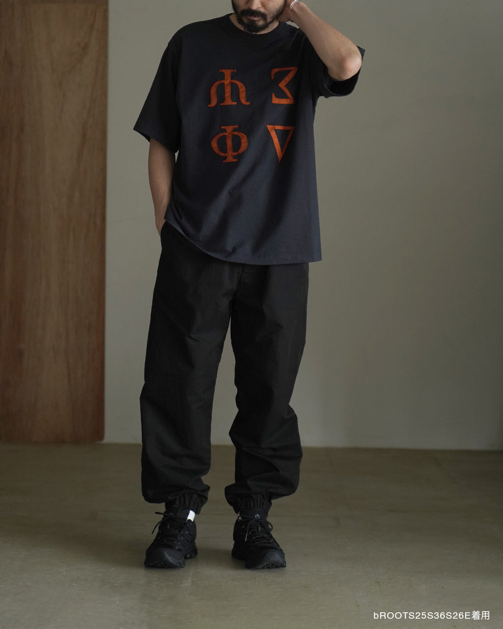 Fictional-Fraternity 88/12 Patch Tee WIDE bROOTS25S36S26E