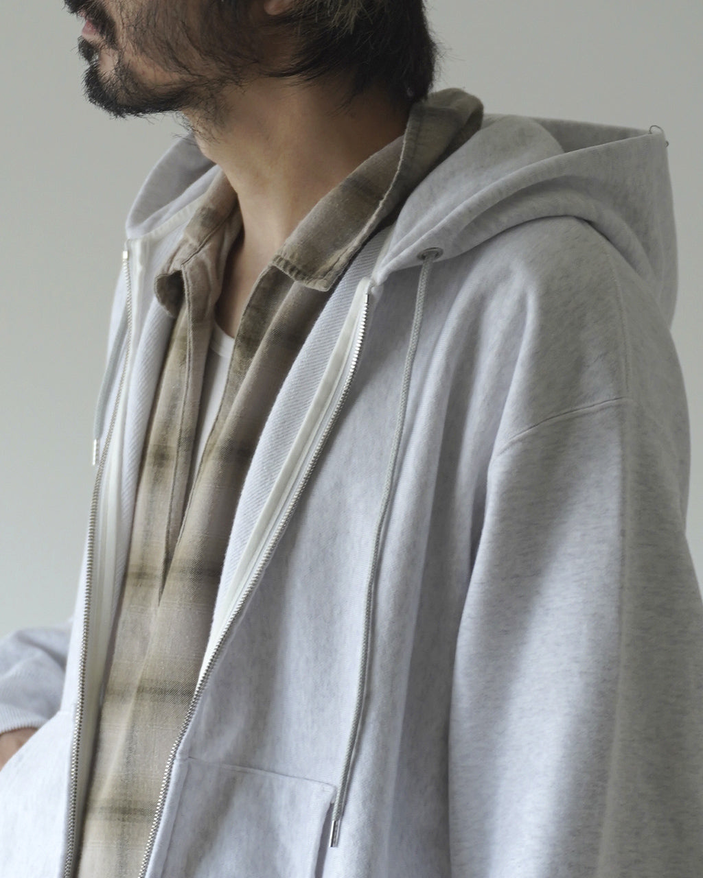 Soft&Hard Sweat Hoodie Zip Wide bROOTS24F28F26