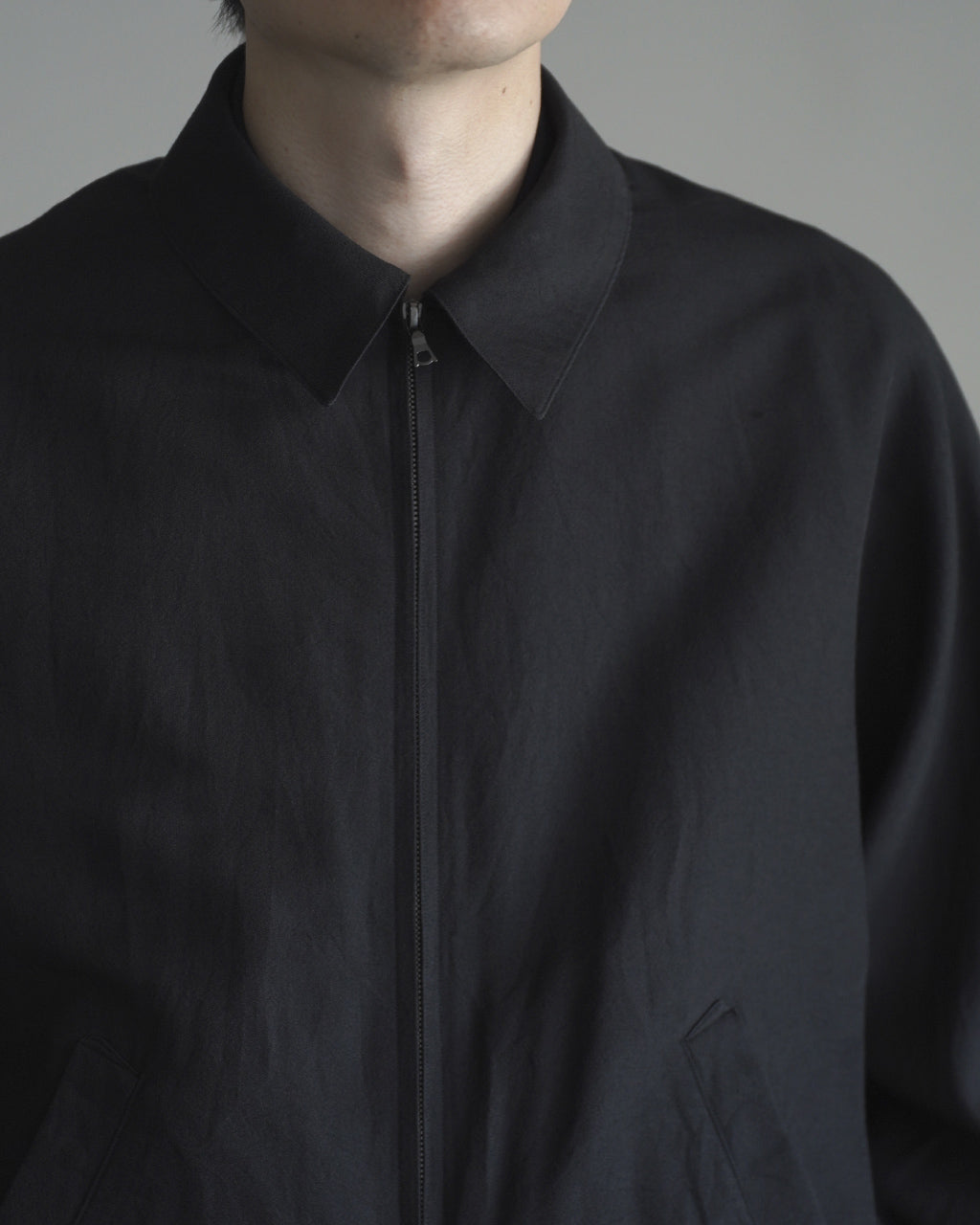 Washed Wool Silk Sports Jacket BHS26F020