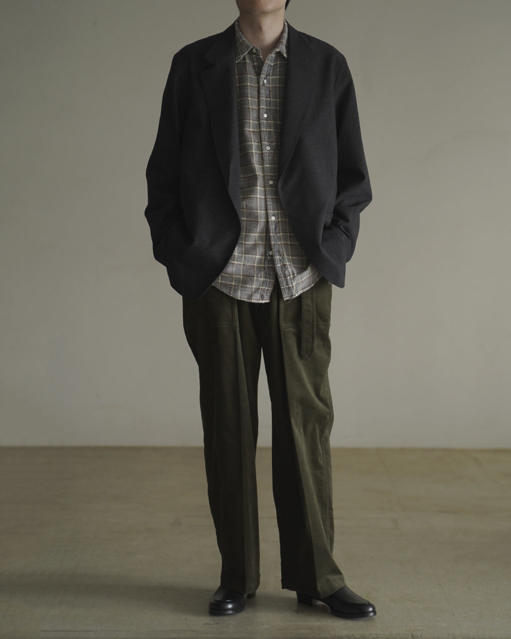 Wool Ramie Mohair Cardigan Jacket BHS26F028