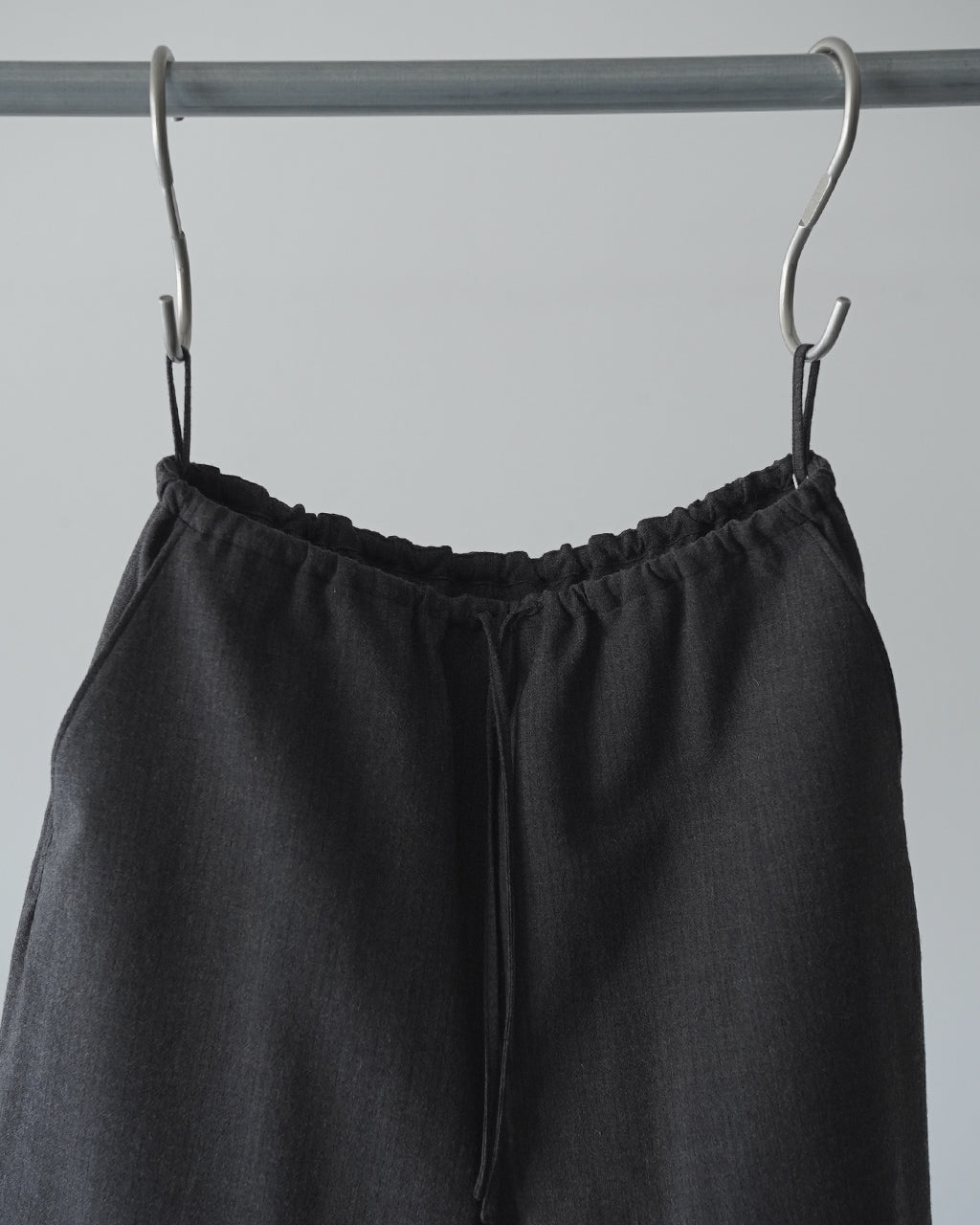 Wool Ramie Mohair Side Seamless Pants BHS26F027