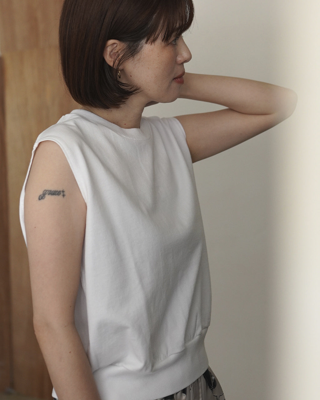 blurhms ROOTSTOCK Classic Hem Rib Sleeveless ノースリーブTシャツ コットン|Crouka(クローカ)