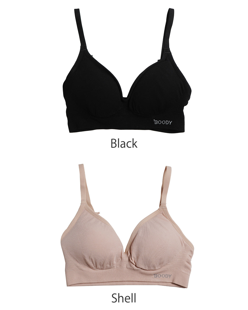 ワイヤレス Tシャツブラ レディース Wireless T-shirts Bra アンダーウェア 下着 ノンワイヤー ブラジャー ストラップ ストレッチ 抗菌 通気性