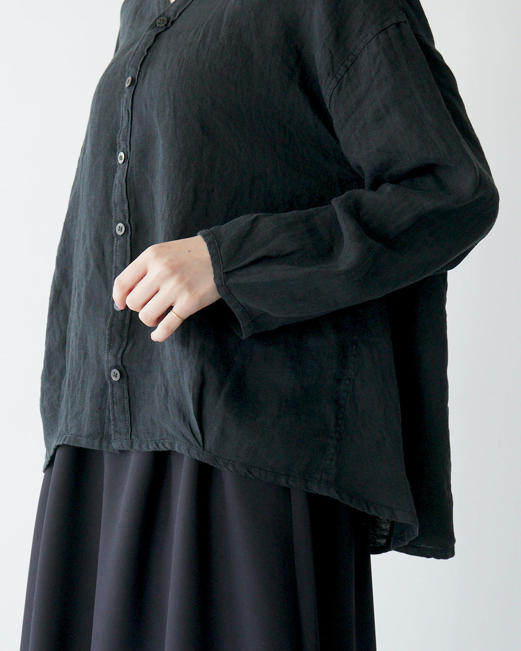 Brocante ブロカント カルディガンシャツ リネン キャンバス カーディガン 羽織 36-241L 【クーポン対象外】【送料無料】