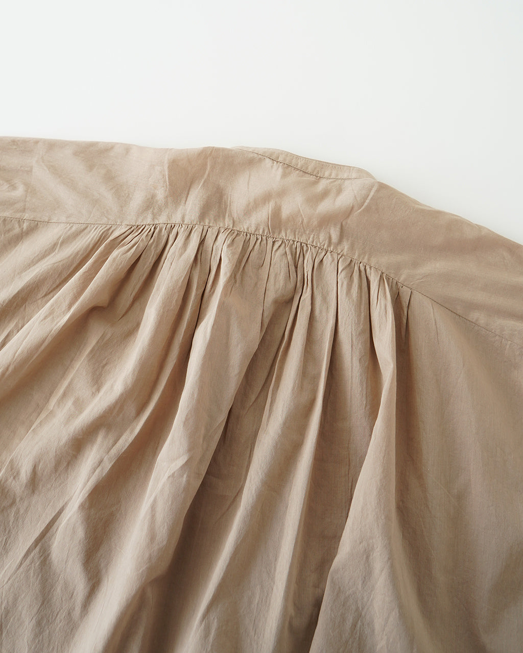 【SALE!20%OFF】Brocante ブロカント 半袖シャツ ブラウス インドボイル フロンセシャツ ギャザー 36-322X 【送料無料】