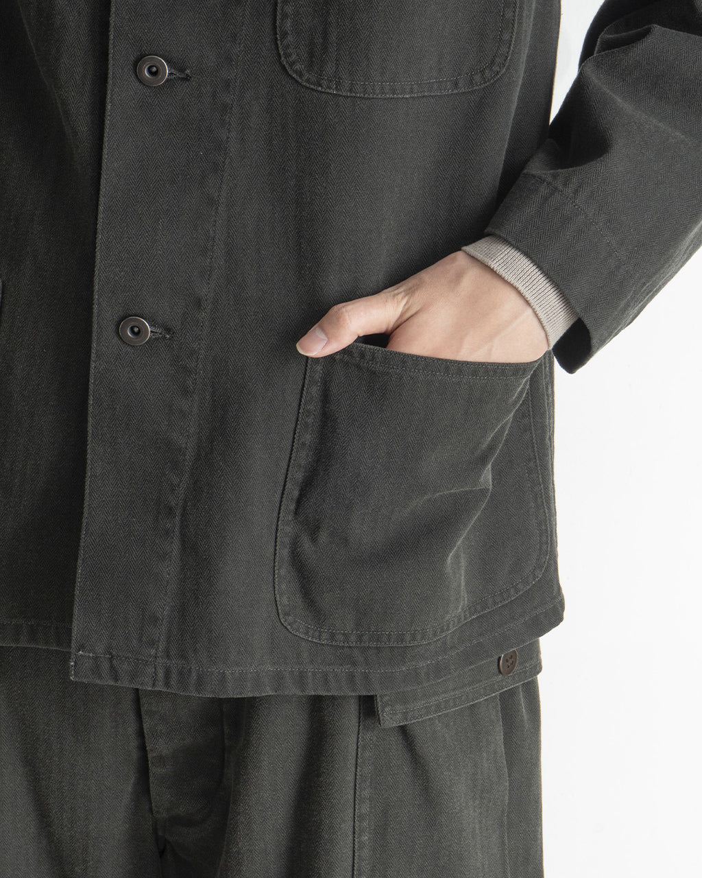 【SALE!20%OFF】コットン ヘリンボーン ツイル P41 ジャケット Cotton-HBT P41 Jacket bROOTS25S1USD 正規取扱店