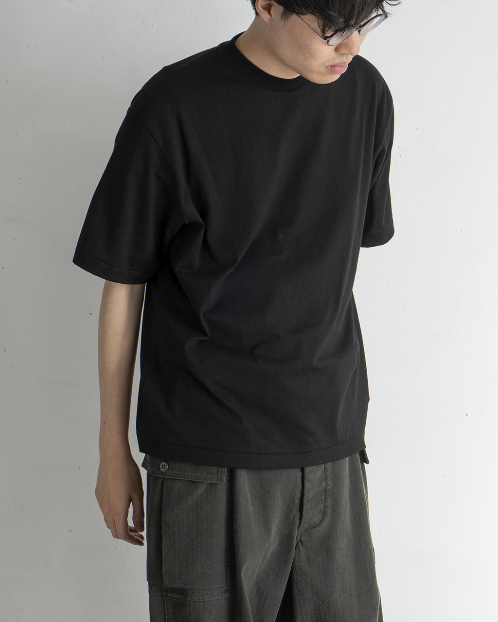 blurhms ROOTSTOCK 브람스루트스톡 실크 코튼 반소매 T셔츠 컷소우 와이드 SILK COTTON 20/80 S/S TEE WIDE bROOTS25S30SiCo 【송료 무료】정규 취급점