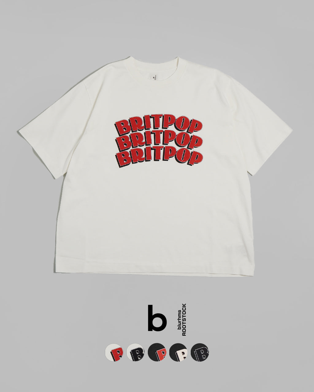 【SALE!20%OFF】プリントTシャツ ワイド BRITPOP Print Tee WIDE bROOTS25S34A正規取扱店
