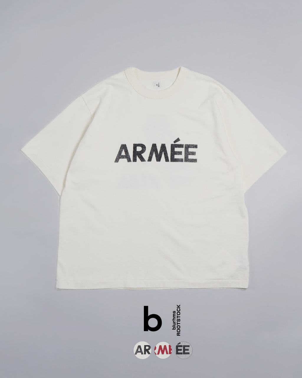 【SALE!20%OFF】プリントTシャツ ARMEE ワイド 88/12 Print Tee WIDE bROOTS25S36D 正規取扱店