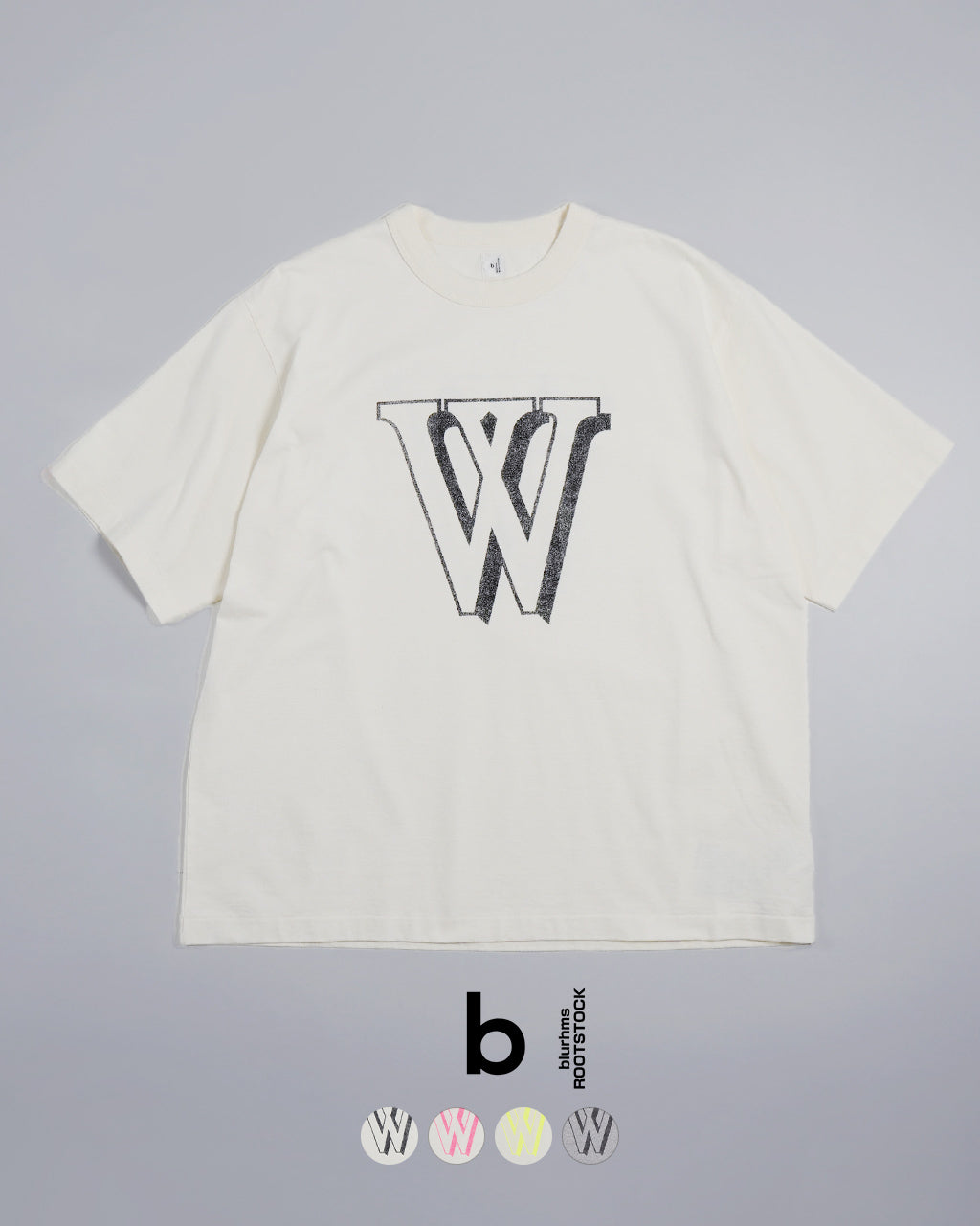 【SALE!30%OFF】プリントTシャツ W-W ワイド 88/12 Print Tee WIDE bROOTS25S36F 正規取扱店